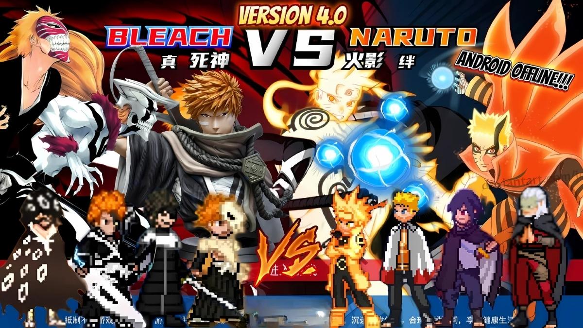 Bleach và Naruto 4.0 - Tựa game nhập vai đối kháng thú vị